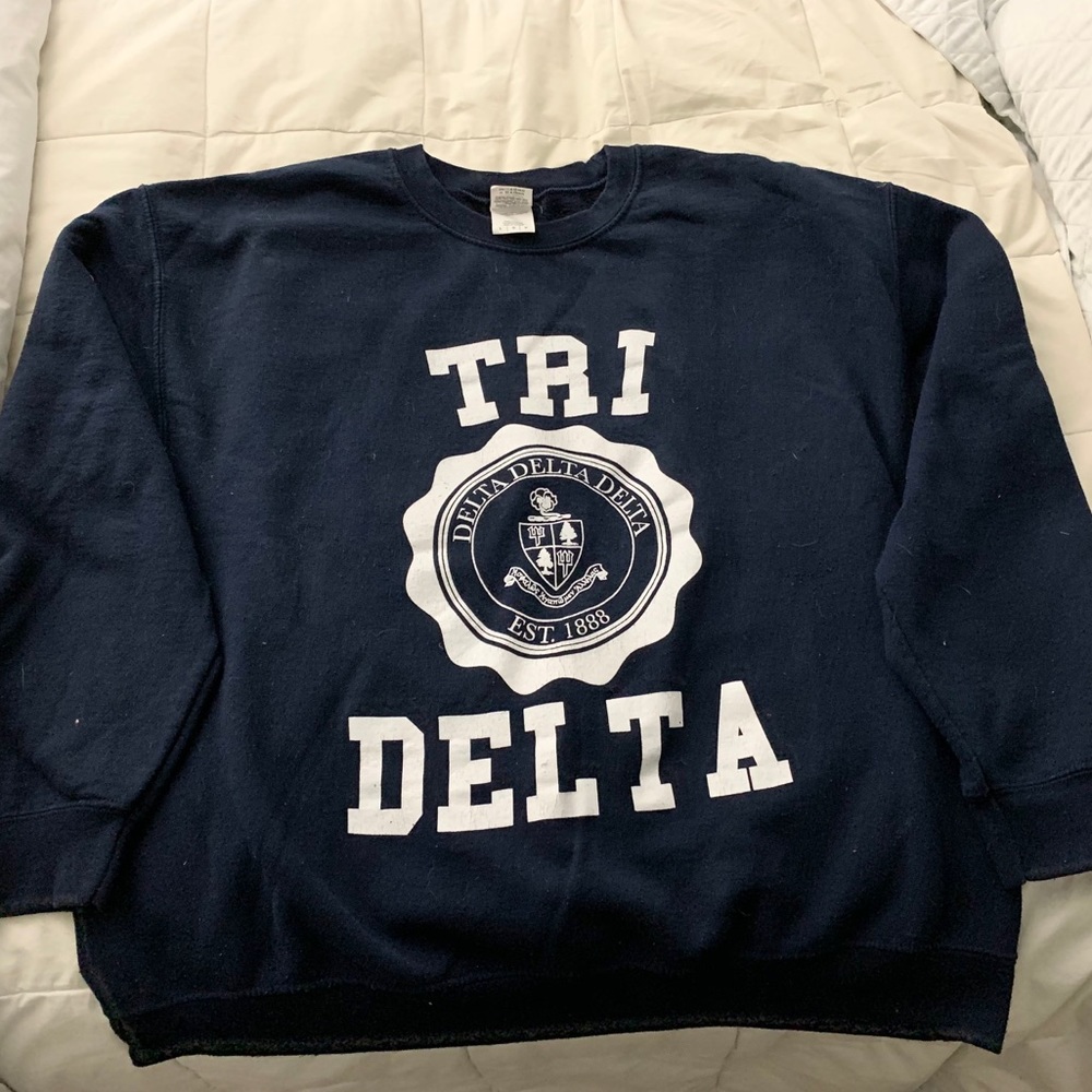 Tri Delta Navy Sweatshirt